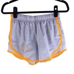 Nike Womens 3" Dri-FIT Icon Tempo Lined Running Shorts Purple Orange XS